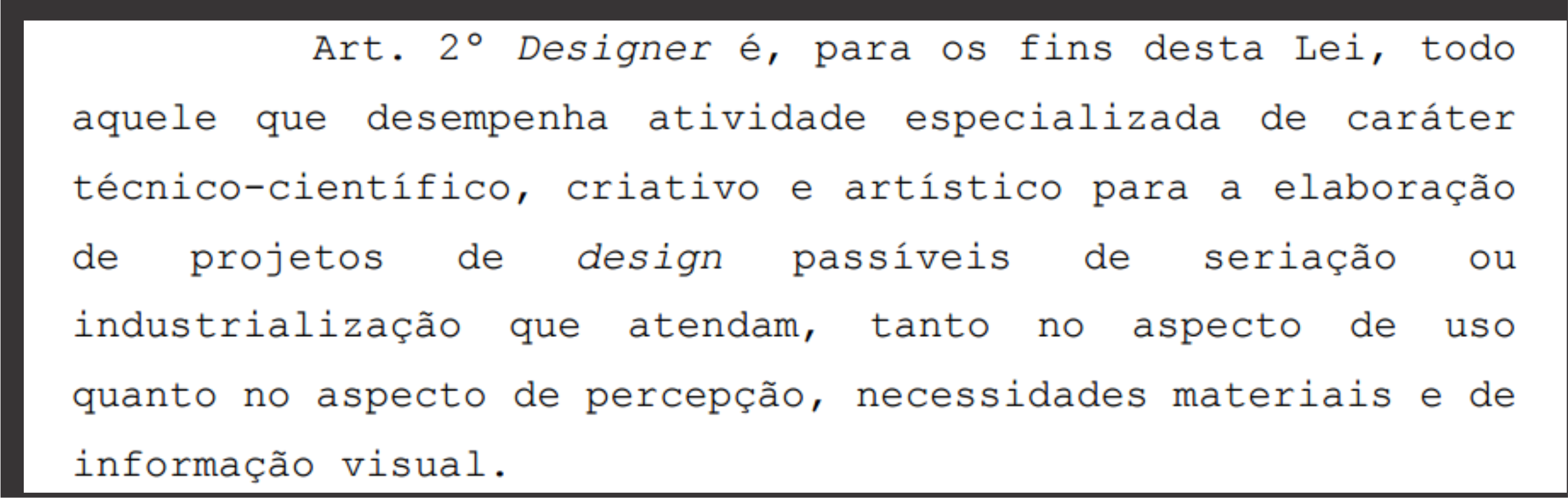 Definição Designer