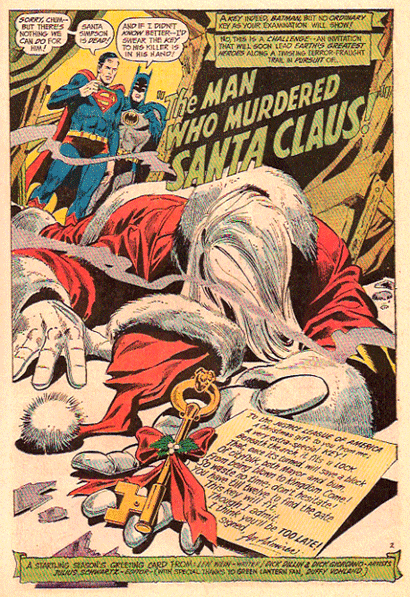 The man who murdered Santa Claus // O homem que assassinou Papai Noel.