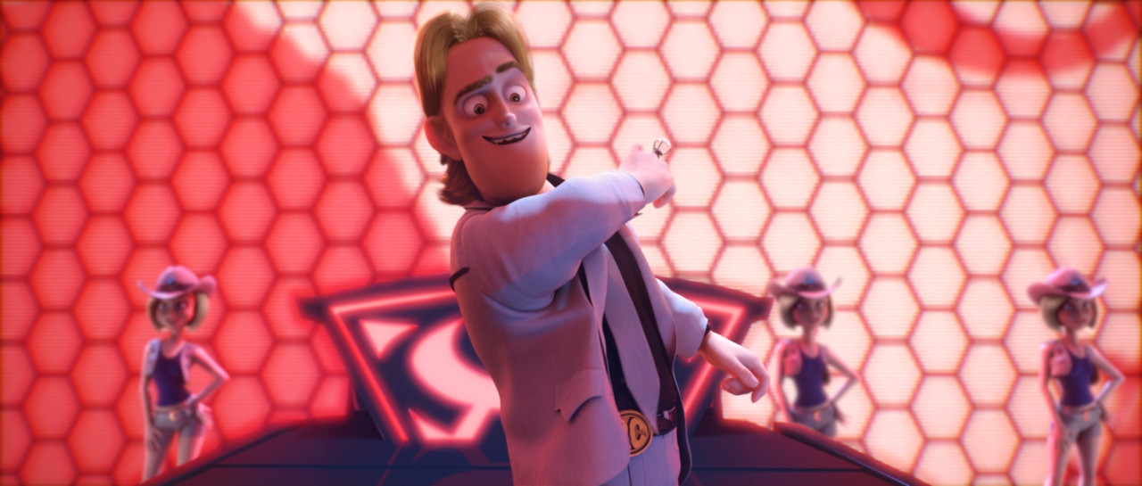 Richard Carson in the animated film, CAPTURE THE FLAG, by Paramount Pictures