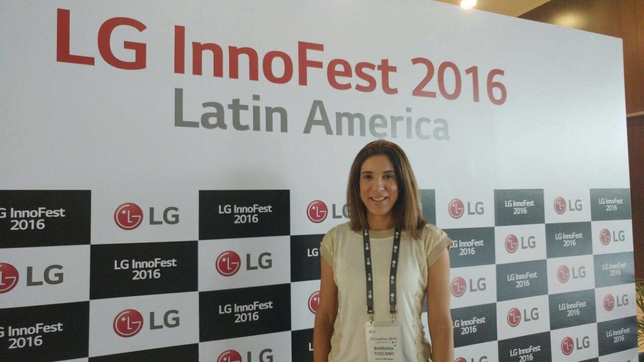 Barbara Toscano, Gerente geral de marketing participa da Innofest, feira sobre a linha branca e ar condicionado da LG