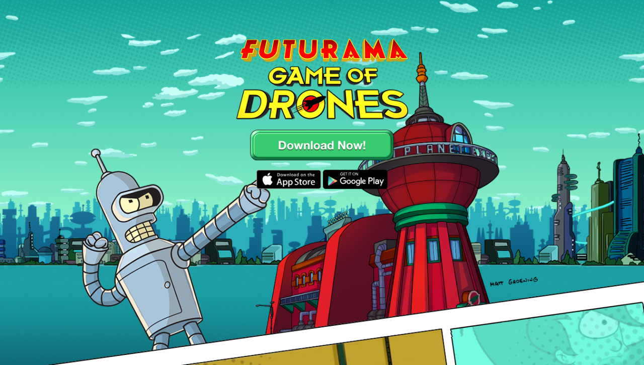 Futurama Game of Drones Official Website