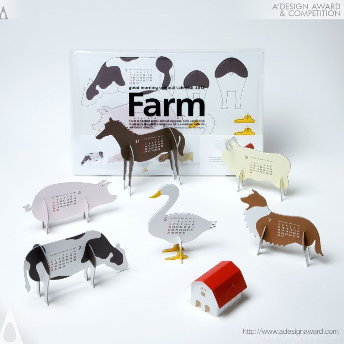 Good Morning Origanl Calendar "Farm", por Katsuro Tamura - ganhador do troféu platinum 2012.
