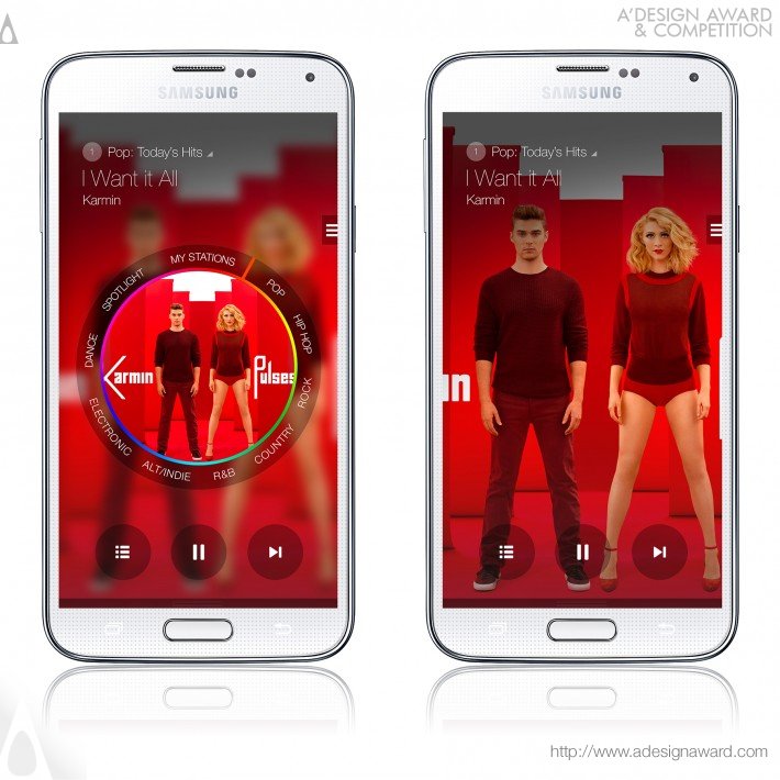 Aplicativo de música para mobile "Milk Music", por Samsung Music Team.